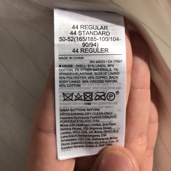 White Banana Republic Linen Blazer - Picture 9 of 11